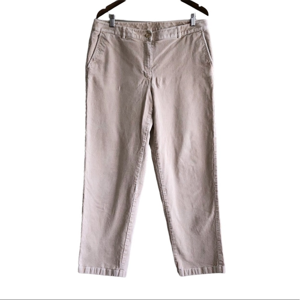 L.L. Bean Straight Leg Pants in Light Beige